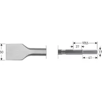 Rotec 6-kant Spadebeitel 50x300mm 6-kant ø21,0 / ø19x66 - 2154015