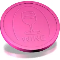 Combicraft Reliëfmunten wijn neon roze - 250 stuks