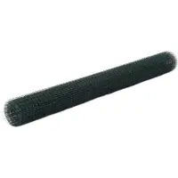 vidaXL Kippengaas 10x1,5 m staal met PVC coating groen