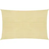 vidaXL Zonnezeil 160 g/m² 5x8 m HDPE beige