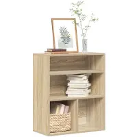 vidaXL Boekenkast 60x30x71,5 cm bewerkt hout sonoma eikenkleurig