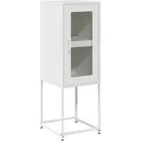 vidaXL Dressoir 36x39x107 cm koudgewalst staal wit
