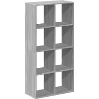 vidaXL Kamerscherm / boekenkast 69,5x29x137,5 cm hout grijs sonoma eik