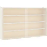 vidaXL Houten vitrinekast met deuren 60x8,5x37cm