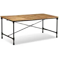 vidaXL Eettafel massief mangohout, 180 cm
