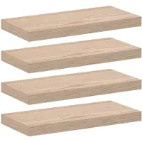 vidaXL Wandschapppen 4 st 50x23,5x4 cm bewerkt hout