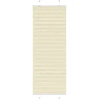 vidaXL Plissé rolgordijn 75x200 cm stofbreedte 74,4 cm polyester crème