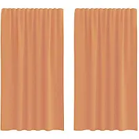 vidaXL Gordijnen voile met lussen 2 st terracotta 140x175 cm