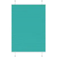 vidaXL Plissé rolgordijn 85x150 cm stofbreedte 84,4 cm petrol groen