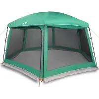 vidaXL Zwembadtent uitneembare buiten- gaaswanden 618x532 cm zeegroen
