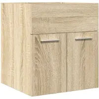 vidaXL Wastafelkast 41x38,5x46 cm bewerkt hout sonoma eikenkleurig
