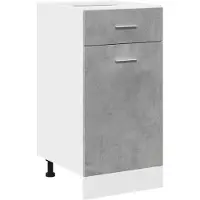 vidaXL Ladekast Lyon, betonkleur, 40x46x81,5 cm, houtvezelplaat