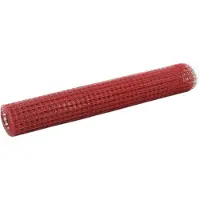 vidaXL Stalen draadhek met PVC-coating, 10x1 meter, rood