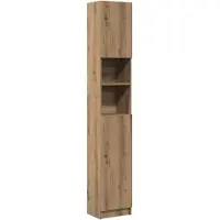 vidaXL Badkamerkast Artisan Eiken 32x25,5x190 cm Bewerkt Hout
