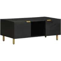 vidaXL Salontafel, zwart, 100x54x40 cm, houtvezel