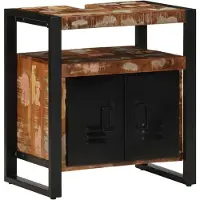 vidaXL Onderkast voor wastafel, 55x35x60 cm, gerecycled hout, massief hout