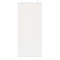 vidaXL Plissé rolgordijn 85x200 cm stofbreedte 84,4 cm polyester wit