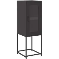 vidaXL Dressoir 36x39x107 cm koudgewalst staal zwart