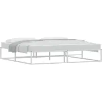 vidaXL Bedframe zonder matras 200x200 cm wit