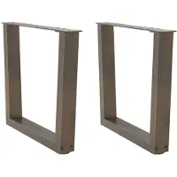 vidaXL Salontafelpoten 2 st V-vormig 60x(42-43,3) cm staal naturel