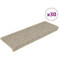 vidaXL Trapmatten zelfklevend Sisal-Look 30 st 65x21x4 cm lichtgroen