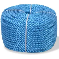 vidaXL Touw gedraaid 14 mm 100 m polypropyleen blauw
