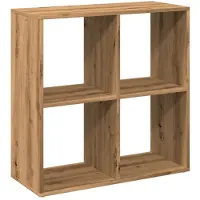 vidaXL Kamerscherm / boekenkast 69,5x29x69,5 cm hout artisanaal eiken