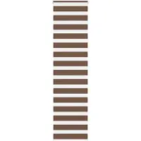 vidaXL Zebra rolgordijn 65x200 cm stofbreedte 60,9 cm polyester bruin