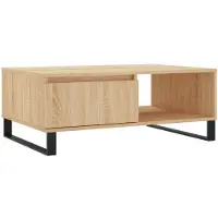 vidaXL Salontafel Sonoma-eik, 90x60x35 cm, houtvezel