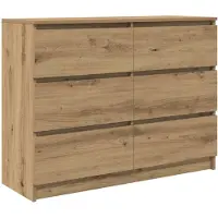 vidaXL Dressoir 100x35x76 cm spaanplaat ambachtelijk eikenkleurig