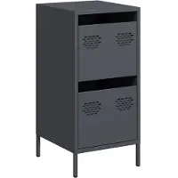 vidaXL Dressoir, antraciet, 35x39x73,5 cm, koudgewalst staal