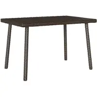 vidaXL Tuin salontafel rechthoekig 60x40x37 cm poly rattan bruin