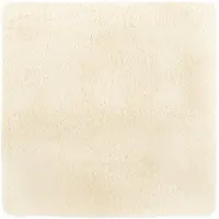 vidaXL Hoogpolig vloerkleed NAVARRA 240x240 cm polyester crèmekleurig