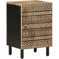 vidaXL Badkastje, 38x33,5x58 cm, massief mangohout