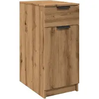 vidaXL Bureaukast 33x50x75 cm bewerkt hout artisanaal eikenkleurig