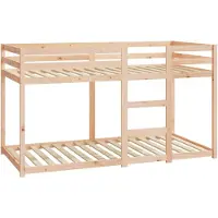 vidaXL Stapelbedframe zonder matras massief grenenhout 90x190 cm