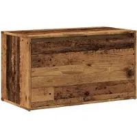 vidaXL Halbankje 80x40x45 cm bewerkt hout oud houtkleurig