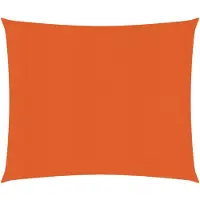 vidaXL Zonnezeil 160 g/m² vierkant 4x4 m HDPE oranje