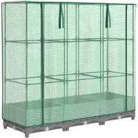 vidaXL Plantenbak verhoogd met kashoes 120x40x123 cm rattanlook
