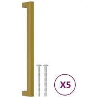 vidaXL Handvatten 5 st 224 mm roestvrij staal goudkleurig