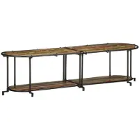 vidaXL Tv-meubel 160x42x40 cm massief gerecycled hout