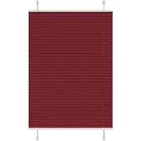 vidaXL Plissé rolgordijn 95x100 cm stofbreedte 94,4 cm bordeauxrood