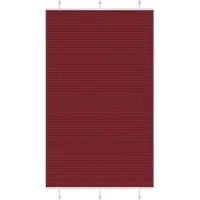 vidaXL Plissé rolgordijn 115x200cm stofbreedte 114,4cm bordeauxrood