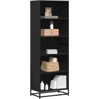 vidaXL Boekenkast 60x35x170,5 cm bewerkt hout zwart