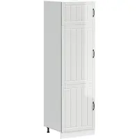 vidaXL Keuken kast Lucca, hoogglanz wit, houtvezel