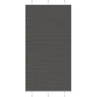 vidaXL Plissé rolgordijn 105x200cm stofbreedte 104,4cm polyester zwart