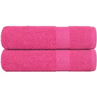 vidaXL Handdoeken FROGN 2 st 50x100 cm 360 g/m² roze