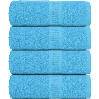 vidaXL Gastendoekjes FROGN 4 st 30x50 cm 360 g/m² turquoise
