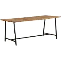 vidaXL Eettafel 180x90x75 cm massief mangohout