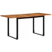 vidaXL Eettafel 160x80x75 cm massief acaciahout